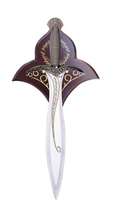 Du <span class=keywords><strong>seigneur</strong></span> <span class=keywords><strong>des</strong></span> <span class=keywords><strong>anneaux</strong></span> Adhafang épée d'arwen manche en bois rouge meilleure qualité fait à la main Cosplay décoration film fantaisie épée - Product Image 4