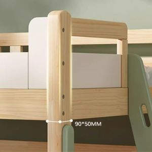 <span class=keywords><strong>Lit</strong></span> multifonctionnel pour enfants Animal amusant Petite taille en bois massif <span class=keywords><strong>mi</strong></span>-<span class=keywords><strong>hauteur</strong></span> Armoire combinée de rangement pour chambre à coucher - Product Image 4