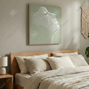 Quadro Minimalista in Tela con Silhouette di Personaggi, Decorazione da Parete per Soggiorno e Camera da Letto, Idea Regalo - Product Image 5