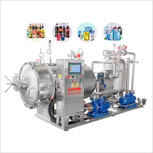 Full automatic high temperature high pressure side-spraying sterilization retort for pouch canned and glass jars food