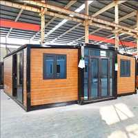 Maisons conteneurs extensibles luxueuses Petite maison pliable Maisons préfabriquées Serres préfabriquées avec toilettes 1/2/3 bedromm