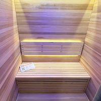 Fournisseur chinois fiable de sauna vapeur de luxe pour usage domestique avec porte en verre transparent pour usage privé