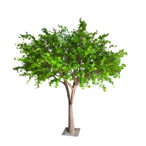 Tissu en soie verte, arbre <span class=keywords><strong>japonais</strong></span> à clochettes, écologique, 260 cm, décoration de mariage en plein air, décoration de <span class=keywords><strong>jardin</strong></span> - Product Image 1