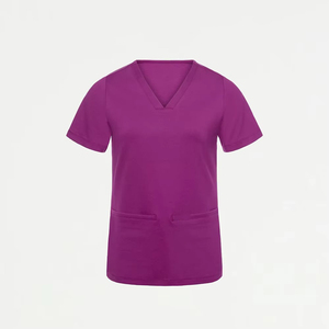 Conjuntos de Uniformes Médicos Unisex de Alta Calidad con Logotipo Personalizado 2025, Elásticos, de Secado Rápido, para Enfermeras, Doctores y Hospitales, Mezcla de Algodón de Punto - Product Image 2