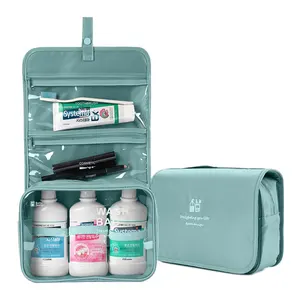 Multifunctional Travel Wash Bag Makeup Cosmetic Organizer Bag with Hanger Waterproof Toiletry Bag