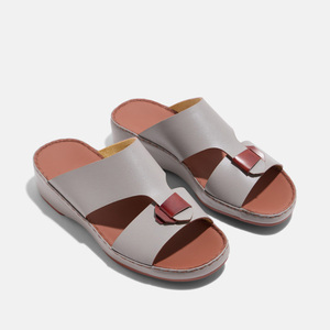 Premium Italian Genuine Cow Leather Men Arabic Sandals Shoes Manufacturer 2026 Trending High-grade <b>Memory</b> <b>Foam</b> Daily Walk - Product Image 4