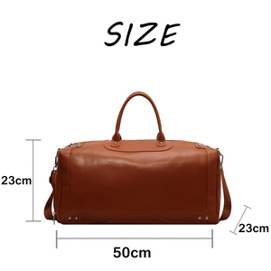 Nueva llegada 2024 bolso <span class=keywords><strong>de</strong></span> PU <span class=keywords><strong>de</strong></span> gran capacidad deportes gimnasio durante la noche Weekender bolsa hombre mujer impermeable viaje bolsa <span class=keywords><strong>de</strong></span> lona - Product Image 6