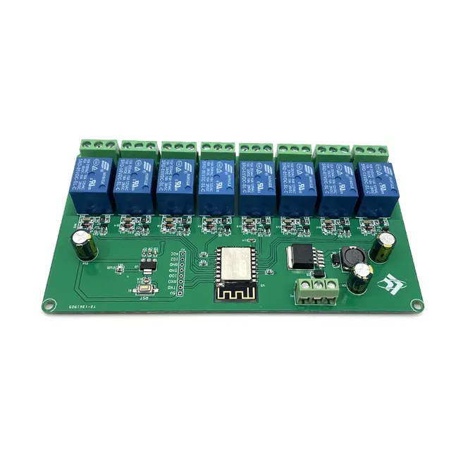 8 Channel ESP8266 Wireless WIFI Relay Module ESP-12F Development Board E-WeLink APP Remote Control Relay Switch DC5V/7-28V Power
