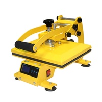 Nouvelle presse à chaud portable CH1816 500W, taille de transfert 23x30cm, 110V/220V, argentée, pour T-shirts, coques de téléphone et plus encore