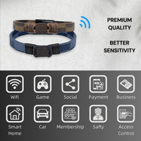 Nouveau Bracelet NFC en Cuir de Coque de Noix de Coco avec Boucle Magnétique, Cadeau Sans Application, Personnalisation pour Contrôle d'Accès