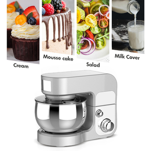 Elektrische Haushalts-Küchenmaschine 3L Planetarischer <span class=keywords><strong>Mixer</strong></span> 6 Geschwindigkeiten 700W Edelstahlschüssel Kippkopf-Design - Product Image 4