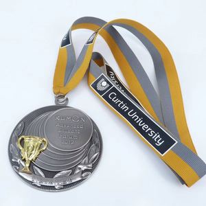 Medalla de Metal 3D Moderna Personalizada al por Mayor, Medalla de Premio de Aleación de Zinc en Oro, Plata y Bronce, Recuerdo para Maratones, Eventos Deportivos y Competiciones - Product Image 4