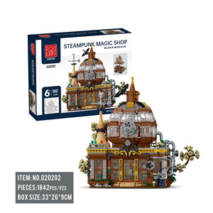 Xmork Steampunk Magic Shop, Bloques de Construcción de Plástico, 40 Piezas, Edificios Históricos, Juego de Construcción para Edades de 8 a 13 Años, Ensamblaje Creativo - Product Image 4