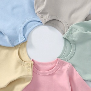 Hàng bán chạy OEM ODM Quần áo len sơ sinh bé gái 6-12 tháng tuổi, bộ liền thân dài tay, bán buôn, cotton hữu cơ, Ropa De Bebe - Product Image 2