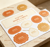 Étiquettes personnalisées pour boissons et aliments, résistantes à l'eau et à l'huile, impression couleur intégrale pour bouteilles et emballages