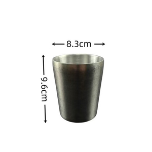 แก้วโลหะ DSF76 สแตนเลสสตีลสองชั้น ขนาด 7.8 ซม. x 8.8 ซม. สำหรับกาแฟ เครื่องดื่ม โคล่า วิสกี้  รับสกรีนโลโก้ - Product Image 4