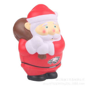Figura de Papá Noel de plástico, juguete antiestrés para regalos navideños - Product Image 2