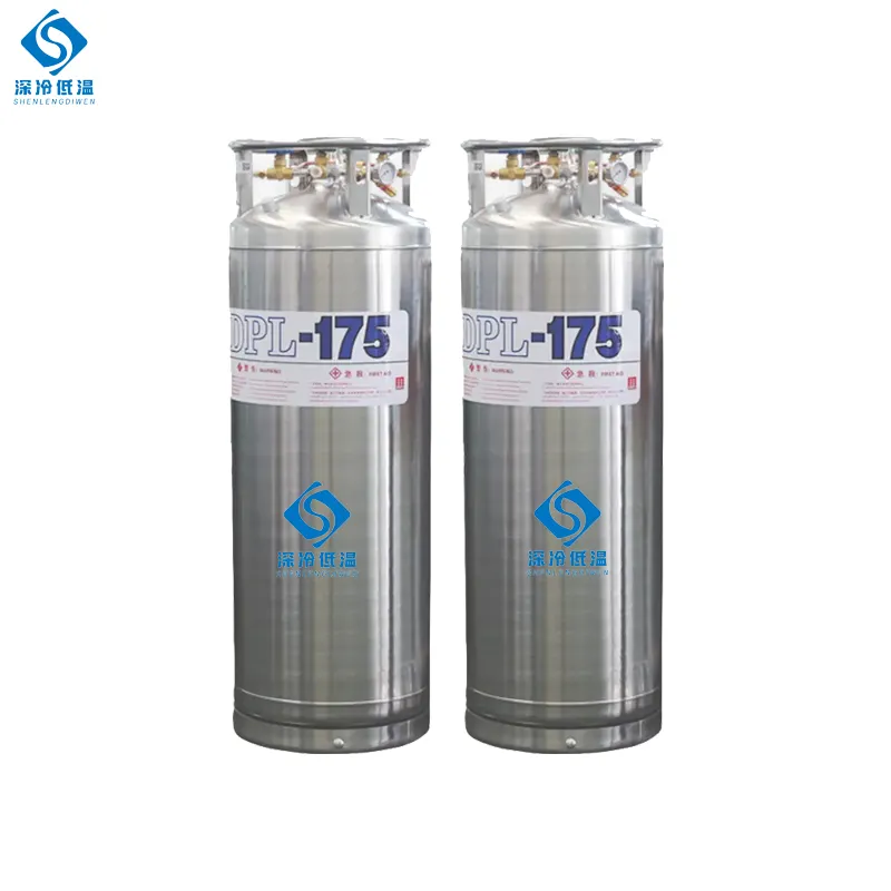 175L 1.4MPa Kryogener Sauerstoff Dewar-Gefäß Statischer vakuum isolierter kryogener flüssiger Sauerstoff-Dewar-Kolben