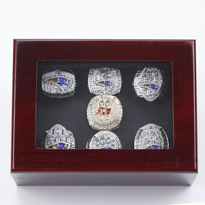 Sidan S קערה נגן טום בריידי 7 אליפות טבעות סט עבור אוהדי (פטריוטס 6 טבעות + Buccaneers 1 טבעת) mens של ספורט תכשיטים - Product Image 3