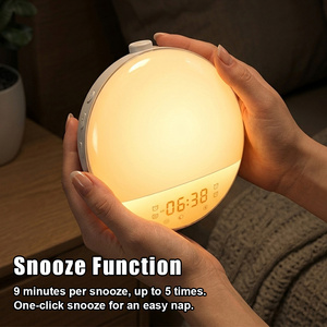 Réveil Lumineux avec Simulation d'Aube, Radio FM, <span class=keywords><strong>Veilleuse</strong></span> LED à Intensité Réglable et Bruit Blanc pour Dormeurs Profonds (Prise EU/US) - Product Image 4