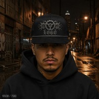 Casquette Trucker 5 Panneaux Vintage Personnalisée avec Broderie, Visière en Mousse et Filet, Style Urbain Chicano Côte Ouest, Vente en Gros