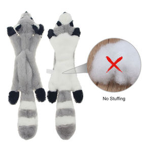 Juguete masticable de felpa duradero para perros, sin relleno, juguetes chirriantes para mascotas, juguetes con forma de animales lindos para cachorros, resistente a mordidas, interactivos, para limpieza de dientes - Product Image 4