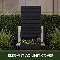 Jardinière en métal Art Déco sur mesure de 72 pouces, grande taille, en aluminium, pour extérieur, avec cadre de clôture de Noël