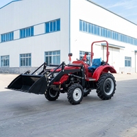 Tracteurs agricoles, tracteurs compacts avec moteur EPA, avec chargeur et pelle rétrocaveuse