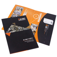 Carpeta de papel de archivo impresa personalizada Carpetas de presentación con logotipo de estampado de lámina personalizado Carpetas de tamaño A4 Impreso personalizado