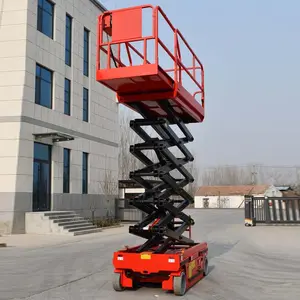 FASITE China Supply Elevador de tijera de tipo aéreo eléctrico Elevador de hombre que camina automáticamente para uso en interiores y exteriores