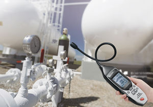 เครื่องตรวจจับการรั่วไหลของก๊าซแบบติดไฟได้ GD-3308 CEM ขนาด16นิ้วพร้อมสัญญาณเตือน10000ppm เสียงและการสั่นสะเทือนที่มองเห็นได้ - Product Image 2