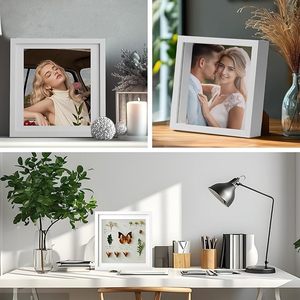 Cadre photo personnalisé en MDF écologique, boîte à ombre de 3 cm <span class=keywords><strong>x</strong></span> 5 cm de profondeur, impression UV 3D, design moderne, support mural pour affichage d'art - Product Image 3