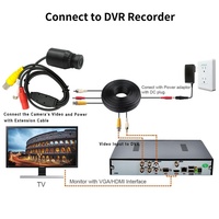 18*23mm ukuran Mini AHD kamera peluru 1080P tanpa lensa distorsi kamera CCTV Analog keamanan