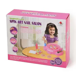 Colors Vortex Splash Splatter Paint Spin Nail Art Machine Kit de juguetes pintados con aerosol