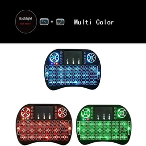 Vonn I8 Mini <span class=keywords><strong>USB</strong></span> Không Dây 2.4G 7-Màu Sắc Backlit Bàn Phím Từ Xa Với <span class=keywords><strong>Touchpad</strong></span> Cho <span class=keywords><strong>Android</strong></span> TV Box PC - Product Image 3