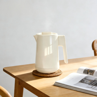 Bouilloire électrique en acier inoxydable 800W 1L portable avec arrêt automatique et fonction maintien au chaud pour la maison, l'hôtel et l'extérieur