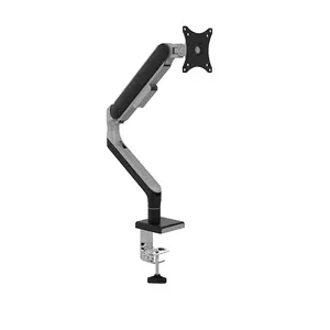 Heavy-Duty Single Computer Desk Monitor Mount Stand With Height Adjustable Gas Spring Monitor Arm For 27"-45" Screen Black