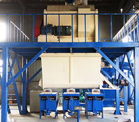 Usine de fabrication d'adhésif pour carreaux de céramique de 5 à 8 tonnes par heure pour les matériaux de construction de base