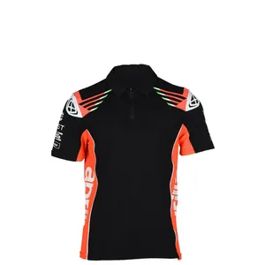 Hoge Kwaliteit Rits Up Stretch Shirt Met Uw Eigen Logo Top Kwaliteit Casual Design Polo T-Shirt