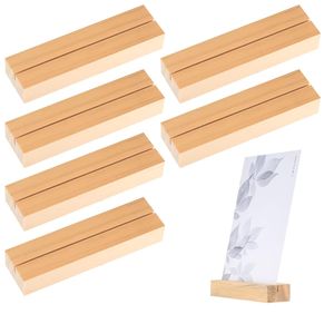 Wooden Rectangle Painted Freestanding Multifunction Modern <b>Table</b> <b>Number</b> Placecard <b>Holders</b> for <b>Wedding</b> and Home Decor - Product Image 2
