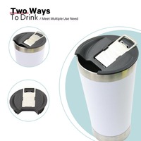 Mug à bière classique Stan en acier inoxydable isolé sous vide de 16 oz, écologique, avec ouvre-bouteille intégré, performance thermique de 6 à 12 heures