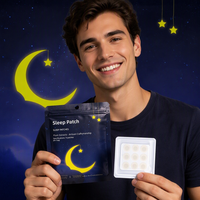 LUMIFLORA Patchs de Sommeil Micro-Cristallins Apaisants Nocturnes à l'Acide Hyaluronique et à la Mélatonine, Pack Voyage Anti-Insomnie, 9 Patchs Bonne Nuit