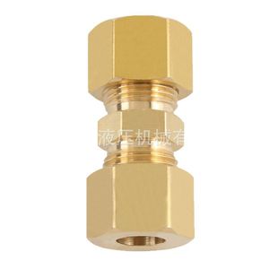 Raccords filetés mâles NPTF en laiton Zhejiang Yijia Hydraulics pour tuyaux et flexibles en cuivre, freins pneumatiques, camions - Product Image 1