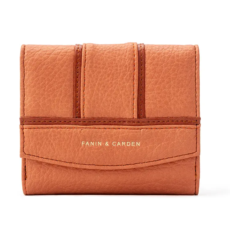 High Quality Lychee Pattern Mini Purse PU Leather Women Short Wallet Card Holder