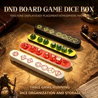 Boîte de rangement pour dés personnalisée en gros, boîte de présentation pour dés polyédriques pour les fournitures de jeux de table D&D TRPG