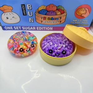 Juguete Blandito Holográfico con Purpurina en Forma de Bollo al Vapor, Súper Elástico y Suave de TPR, Juguete Sensorial Antiestrés para Apretar - Product Image 2