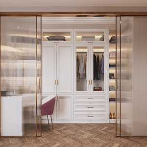 Armoire personnalisée de style <span class=keywords><strong>scandinave</strong></span> moderne avec porte intégrée Armoire pour toute la maison Armoire de rangement pour chambre à coucher et hôtel <span class=keywords><strong>Dressing</strong></span> - Product Image 4