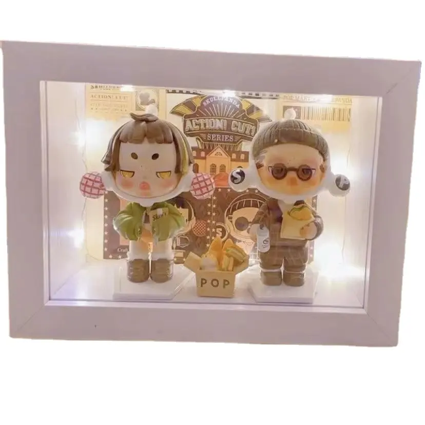 Hollow wooden storage 3D display storage photo frame for aluminumlloy aluminum equipment frame