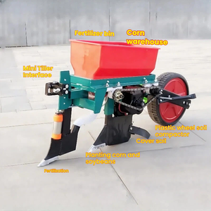 Semoir à maïs sans labour pour motoculteur 6-12 CV, machine à semer et fertiliser à profondeur réglable - Product Image 2