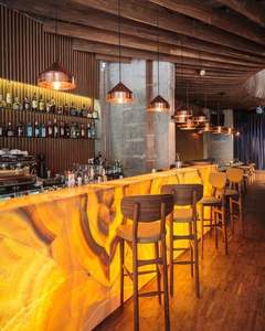 سعر رخام العقيق العسلي الطبيعي - لوحة حائط من حجر العقيق المضاء من الخلف - مقاومة للماء للاستخدام الداخلي في المطبخ والسلالم - Product Image 4